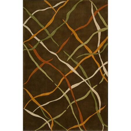 NOURISON Dimensions Area Rug Collection Brown 3 Ft 6 In. X 5 Ft 6 In. Rectangle 99446543462